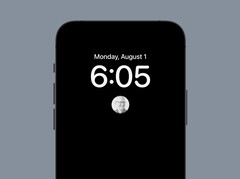 Das Always-On-Display des iPhone 14 Pro zeigt offenbar kein Bild an, wenn keines von Apples Standard-Hintergrundbildern gewählt wird. (Bild: @rhogelleim)