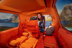 Citroen Elo Concept: Elektro-Van als Tiny House auf 4,10 Metern. Dazu mobiles Büro mit zentralem Fahrersitz und Platz für den Familienausflug (Bild: Citroen).