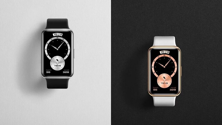 Die neue Huawei Watch Fit Elegant gibt es in Schwarz und Weiß. (Quelle: Huawei)