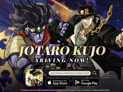 Werbegrafik für JoJo's Bizarre Adventure: Golden Spirit