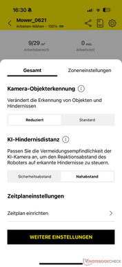 Mäh-Einstellungen (3)