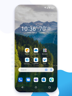 Das Design der neuen Version des Microsoft Launchers (Bild: Microsoft)