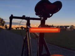 Ein Blick auf das Fahrradlicht von Pxle - hier als Rücklicht.