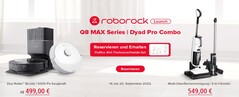 Die ersten IFA-Neuheiten von Roborock starten bei Geekmaxi vergünstigt. (Bild: Geekmaxi)