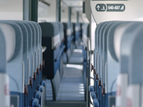 TGV-M in der zweiten Klasse.