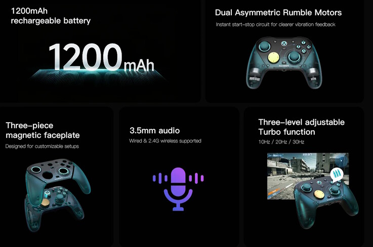 Auch die Faceplate lässt sich auswechseln, eine Turbo-Funktion ist aktivierbar