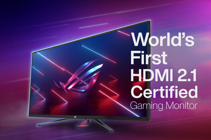 Laut Asus handelt es sich bei den neuen ROG-Bildschirmen um die weltweit ersten Monitore, die für HDMI 2.1 zertifiziert wurden. (Bild: Asus)