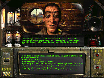 Im Bild: Ein Gameplay-Screenshot aus Fallout: A Post Nuclear Role Playing Game.