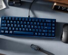 Keychron Q16 HE TMR keyboard on a desk with other peripherals