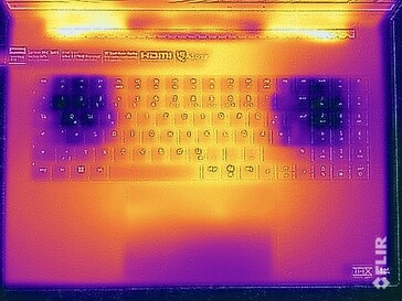 Oberflächentemperaturen Stresstest (Oberseite)
