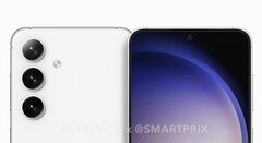 Das Samsung Galaxy S24 soll ein kleines Display mit enorm schmalen Rändern erhalten. (Bild: @OnLekas / SmartPrix)
