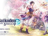 Haupt-Key-Art für „Suikoden Star Leap“ von Konami.