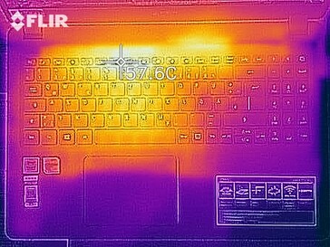 Wärmeentwicklung Oberseite (Last)