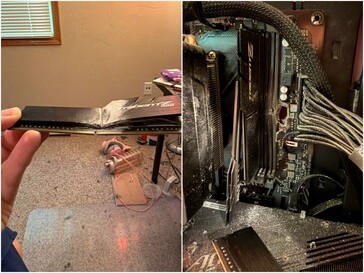 Der Schuss hat RAM und Mainboard beschädigt