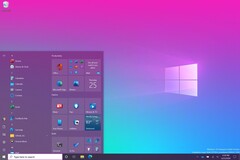 Das neue Windows 10 Startmenü passt seine Farbe automatisch an das verwendete Theme an. (Bild: Microsoft)