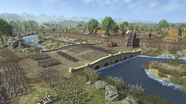 Eine Belagerung in A Total War Saga: Thrones of Britannia.