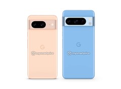 Das Google Pixel 8 und das Pixel 8 Pro werden in einer Reihe bunter Farben angeboten. (Bild: MySmartPrice)