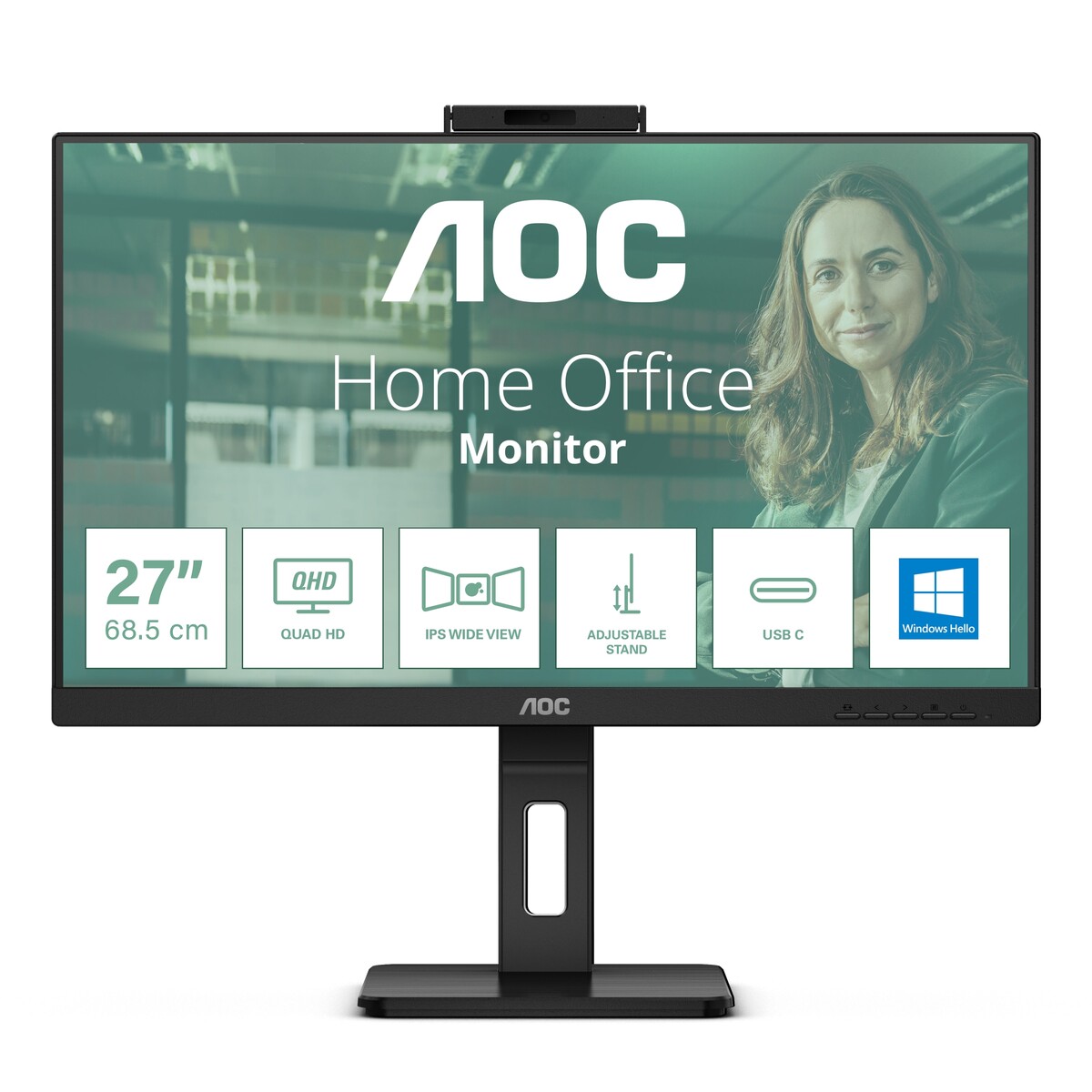 Neue Monitore mit USB-C-Docking, Daisy-Chaining und Webcam: AOC stellt  Monitor-Reihe P3 mit sieben Modellen vor -  News