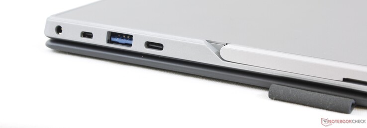 Rechts: Netzteil, Micro HDMI, USB 3.0 Typ-A