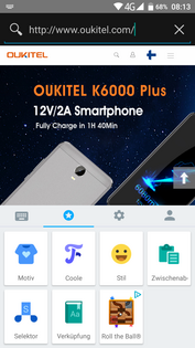 Oukitel K6000 Plus - Zugriff auf Zwischenablage und Cursor-Verhalten