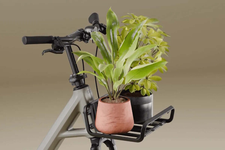 Ein Frontgepäckträger kann montiert werden