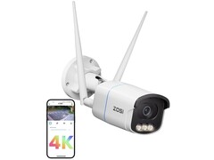 Die AuroraLux Überwachungskamera mit 4K-Auflösung, IP66 und WLAN ist im Amazon-Deal doppelt rabattiert (Bildquelle: Zosi)