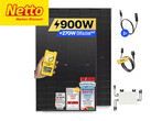 Balkonkraftwerk mit 900 Wp und bifazialen Solarmodulen bei Netto