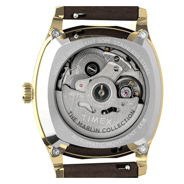 Die Timex Marlin Tonneau TW2Y84500IK ist bis 50 Meter wasserdicht