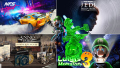 Spielecharts: NfS, Star Wars, Anno 1800 und Luigi sind die Verkaufsschlager.