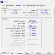 CPU Z Memory
