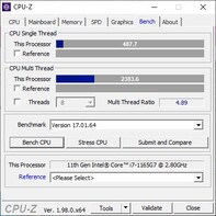 CPU-Z: Benchmark