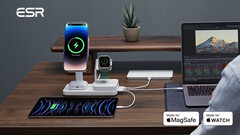 Die &quot;ESR world&#039;s 1st Apple-certified 6-in-1 MagSafe charger with GaN&quot; ist bei Kickstarter gestartet. (Bild: Kickstarter)