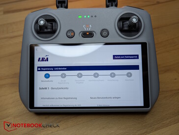 Die App weist auf eine LBA-Registrierung hin