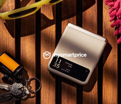 Das Motorola Razr 40 setzt auf ein recht kleines Zweitdisplay, wird aber auch günstiger als das Razr 40 Ultra. (Bild: MySmartPrice)