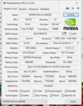 GPU-Z Nvidia MX350
