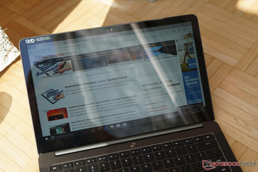 Das Display im Indoor-Gebrauch...