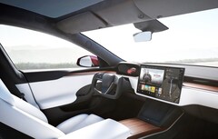 Tesla spendiert seinen Fahrzeugen neue Features, inklusive einer TikTok-Integration. (Bild: Tesla)