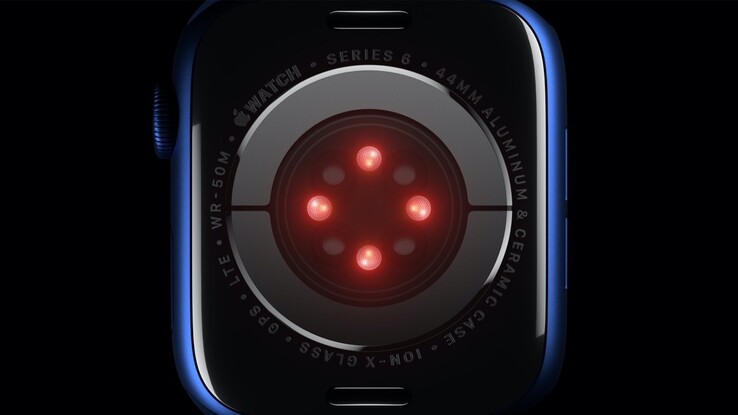 Der SpO2-Sensor ist die wahrscheinlich spannendste Neuerung der Apple Watch Series 6. (Bild: Apple)