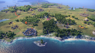 Eine Map in Knights of Honor II: Sovereign.