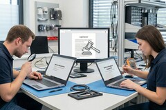 Laptops in der Wartung