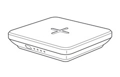 Ikea bietet jetzt ein günstiges Qi-Ladepad mit intergrierter Power Bank an. (Bild: FCC)