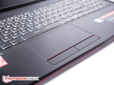 Das Synaptics-Touchpad funktioniert ziemlich gut ...