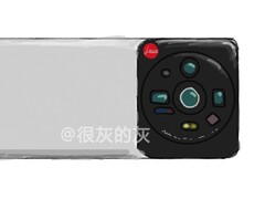 Wenn sich die vermeintliche Schutzhülle für das Xiaomi 12 Ultra als authentisch entpuppt, könnte das Xiaomi 12 Ultra in etwa so aussehen. (Bild: Weibo)