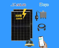 Balkonkraftwerk zur eigenen Stromerzeugung (Bild: Deye, Ja Solar, Talent International, bearbeitet)