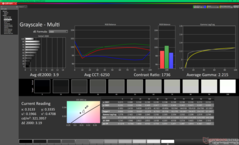 Graustufen vor der Kalibrierung