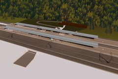 Visualisierung des neuen Bahnhofs Fangschleuse. Hier sollen auch ECs halten. (Bild: Deutsche Bahn)