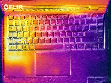 Wärmebild im Leerlauf - Oberseite