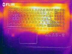 Wärmeentwicklung Oberseite (Last)