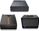 Seagate One Touch (oben), FireCuda X Vault (links) und LaCie 8big Pro5 (rechts)