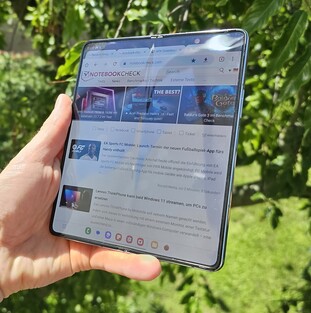 Innendisplay des Galaxy Z Fold5